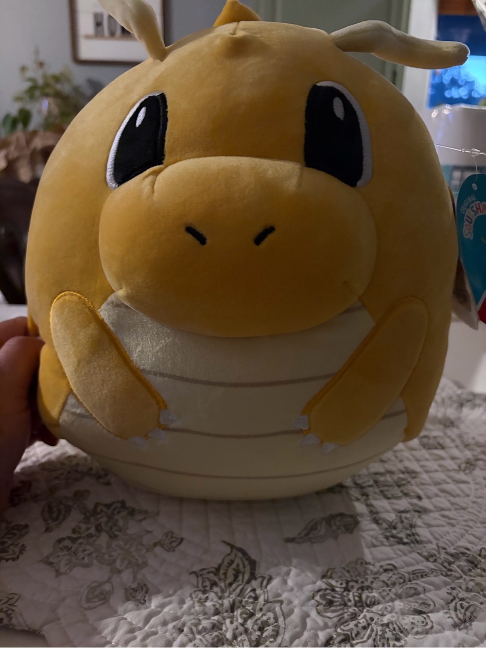 Squishmallows Yellow Dragon Plush with Cream Belly